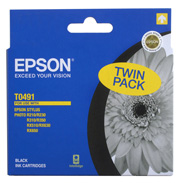 T049 - Twin Pack Black Ink Cartridge