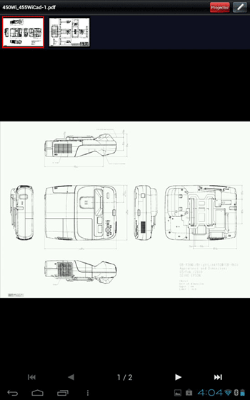 Epson iProjection Projecting Documents