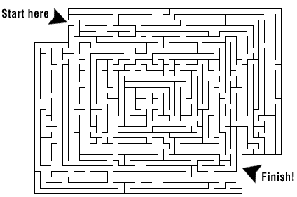 solve the maze pannel