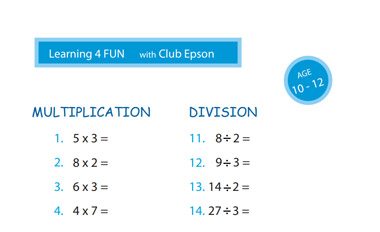 Division & Multiplication Worksheet