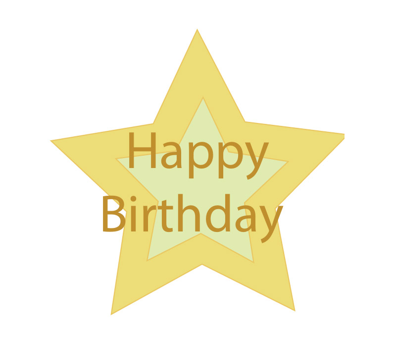 Star Birthday Card