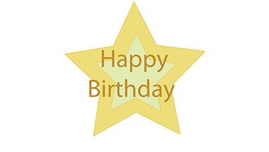 Star Birthday Card