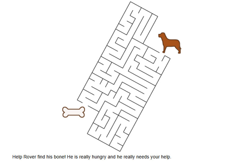 Give a Dog a Bone Maze