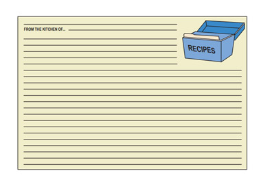 Recipe Card (4" x 6")