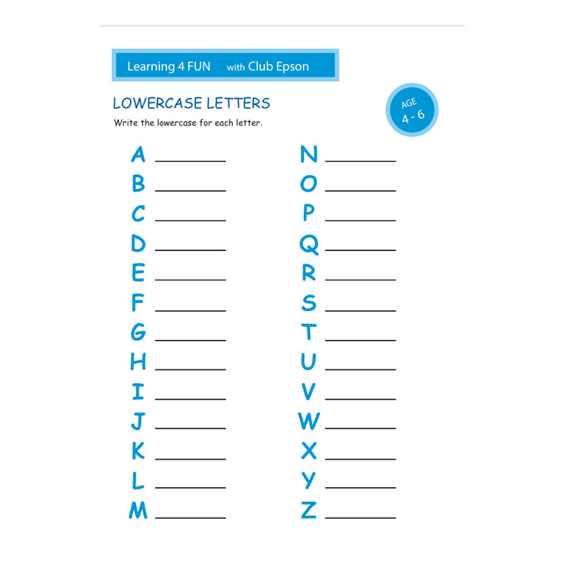 Lowercase Letters