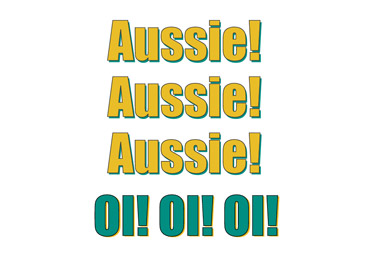 T-Shirt Transfer Aussie Aussie Aussie