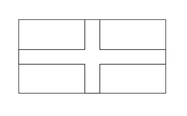 England Flag Colouring Sheet