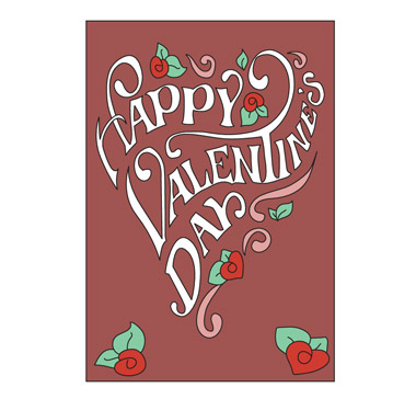 Valentine's Day Victorian Heart Card