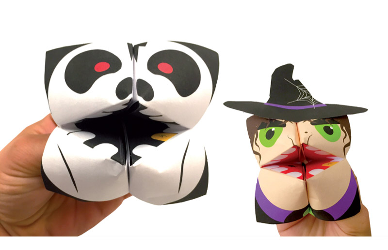 Halloween paper toys