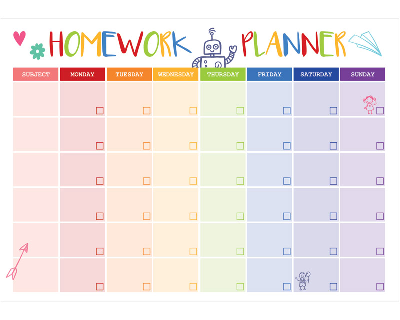 Kids Homework Template
