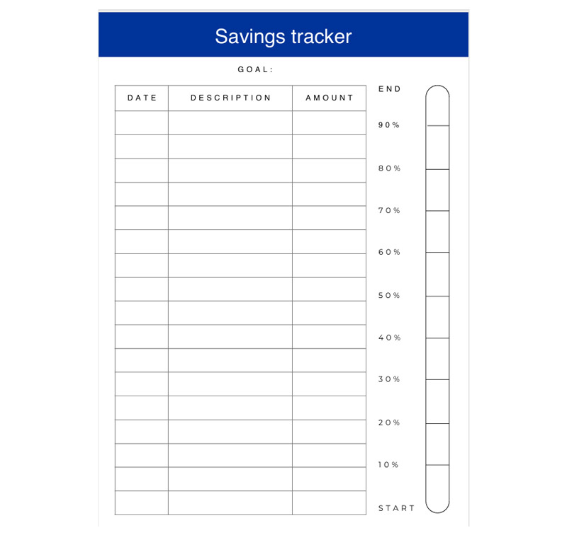 Savings Tracker