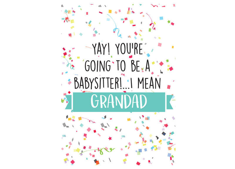 Babysitter Grand Dad Card